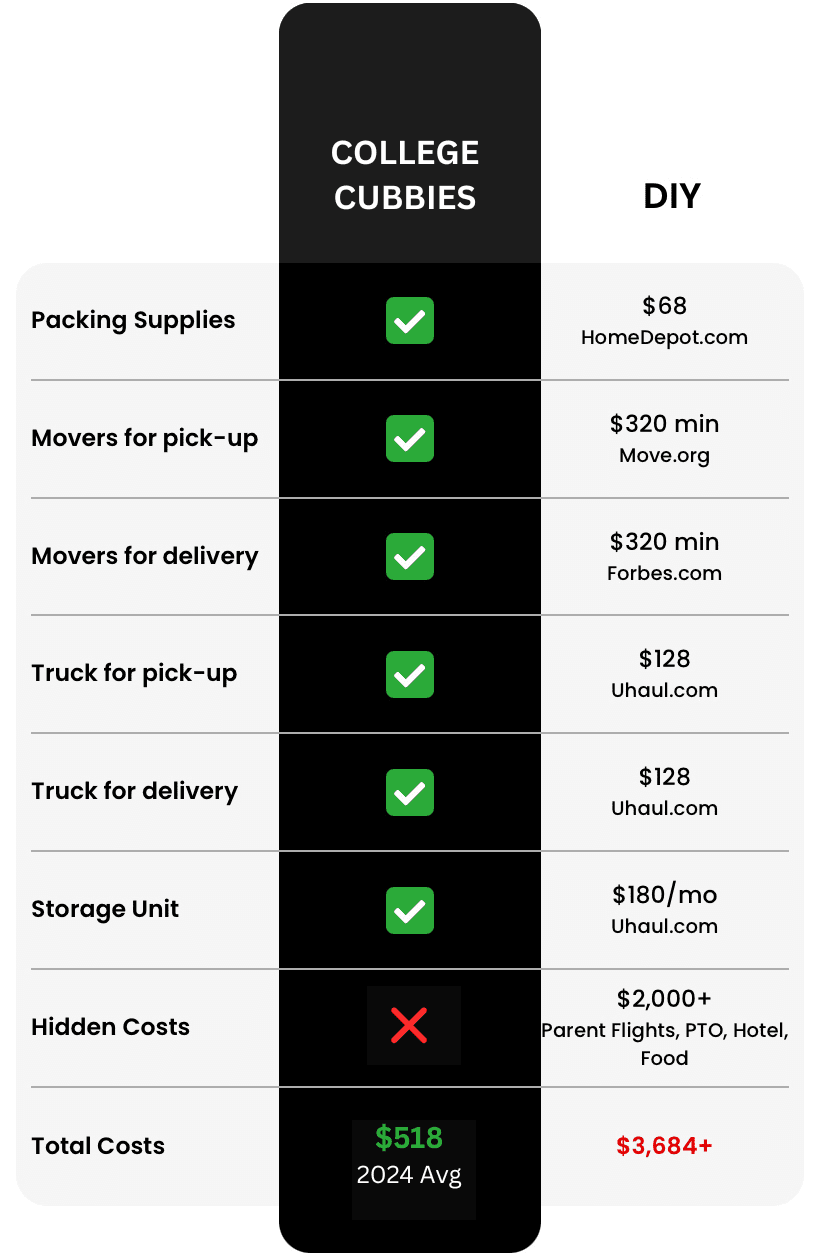College Cubbies vs DIY Storage Comparison for SDSU Students